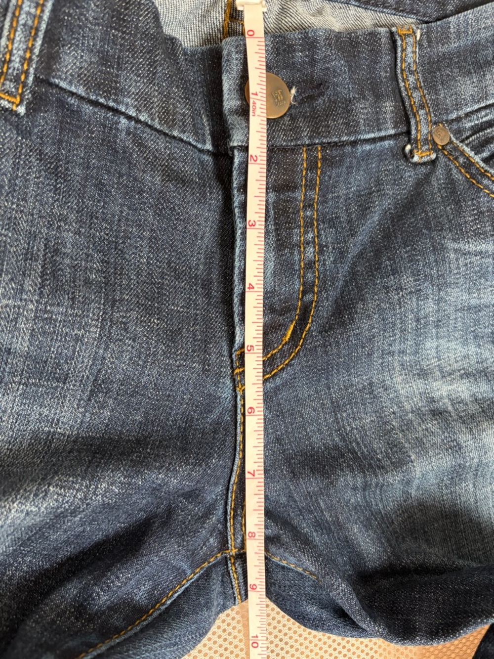 !iT Jeans Los Angeles Vintage Y2K Bermuda Shorts Dark Wash Denim Sz 30 Low Rise - Picture 16 of 16